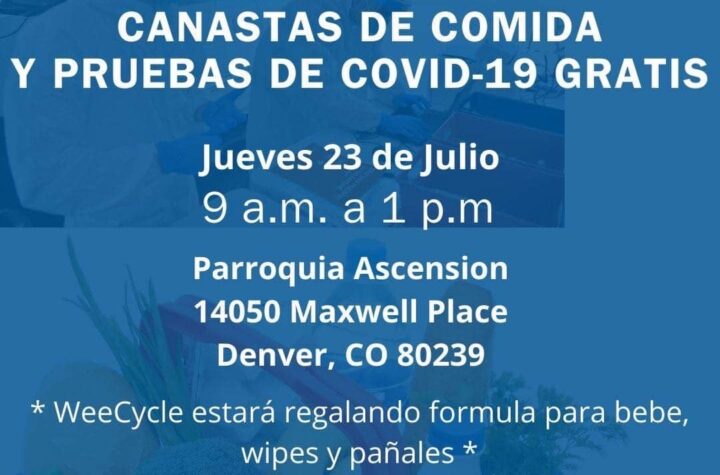 comida y pruebas de COVID-19 gratis