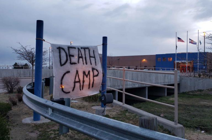 campamento de activistas contra ICE