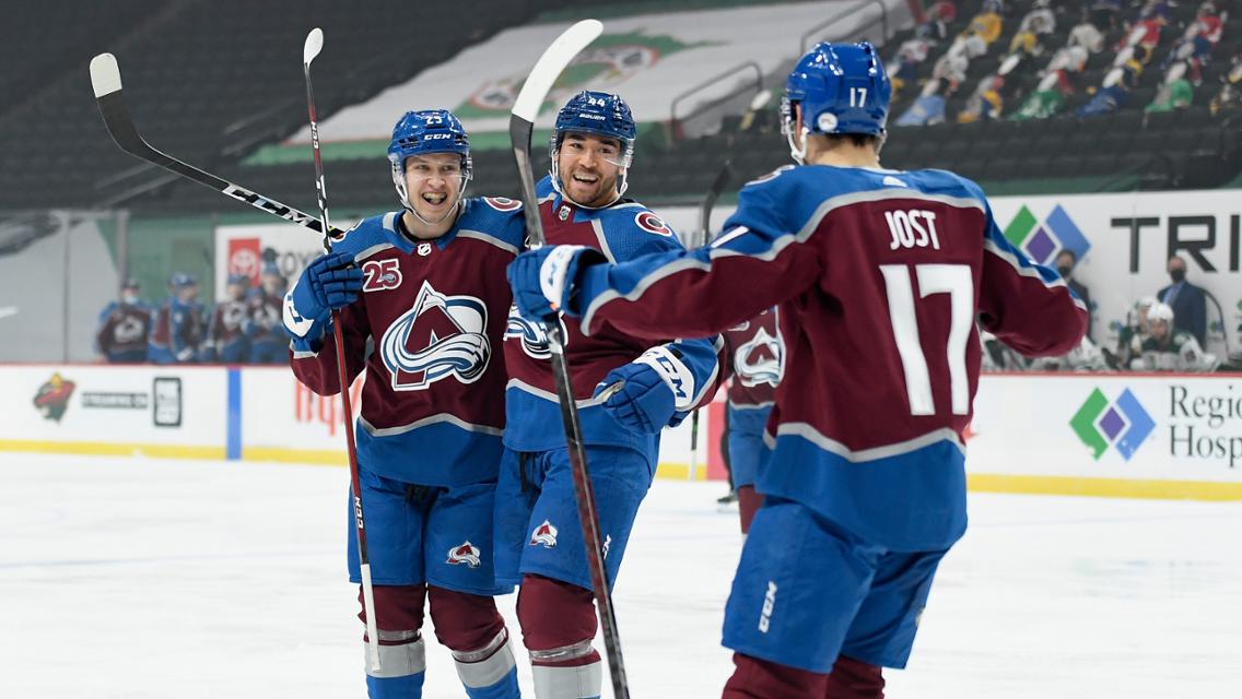 Colorado consiguió su sexta victoria de la temporada NHL 2021