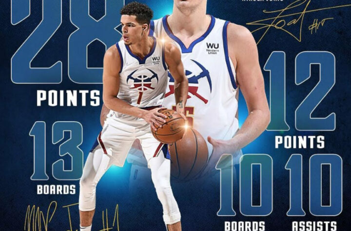 Los Nuggets le ganaron a los Hornets por 25 puntos