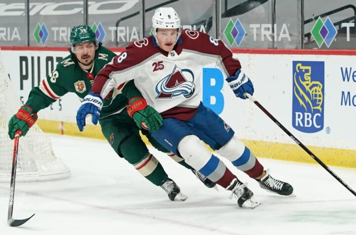 Minnesota Wild ganó 8-3 a Avalanche y paró su racha ganadora