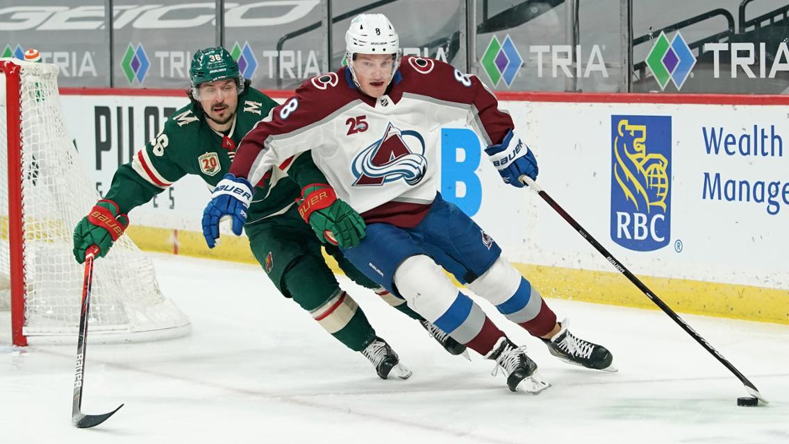 Minnesota Wild ganó 8-3 a Avalanche y paró su racha ganadora
