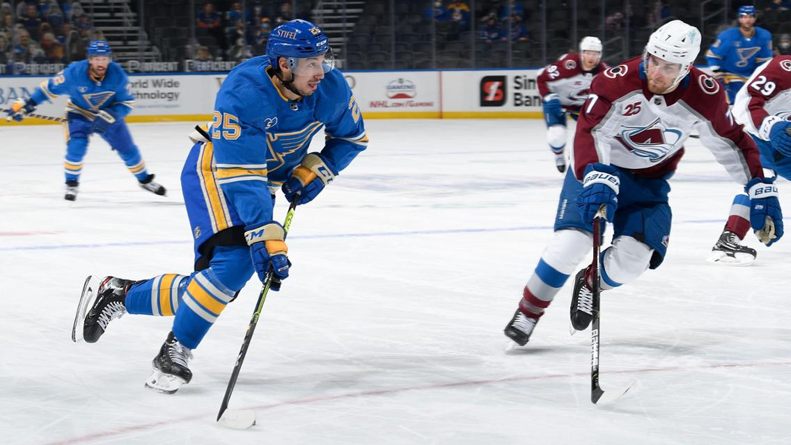 Los Avalanche caen a domicilio contra St Louis 5 por 3