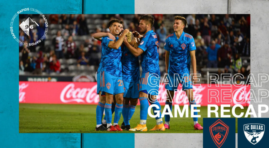 Los Rapids golearon 3-0 a Dallas y se acercan al podio del Oeste