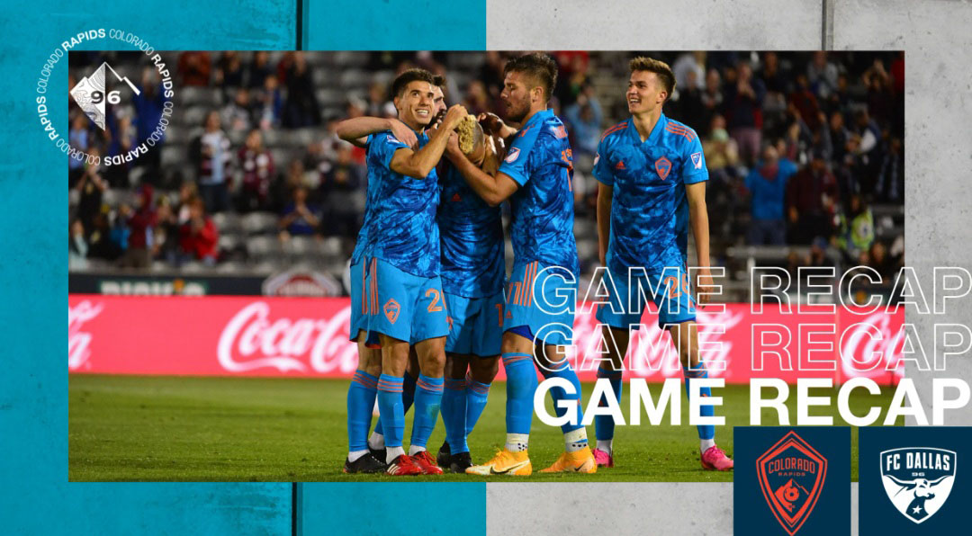 Los Rapids golearon 3-0 a Dallas y se acercan al podio del Oeste