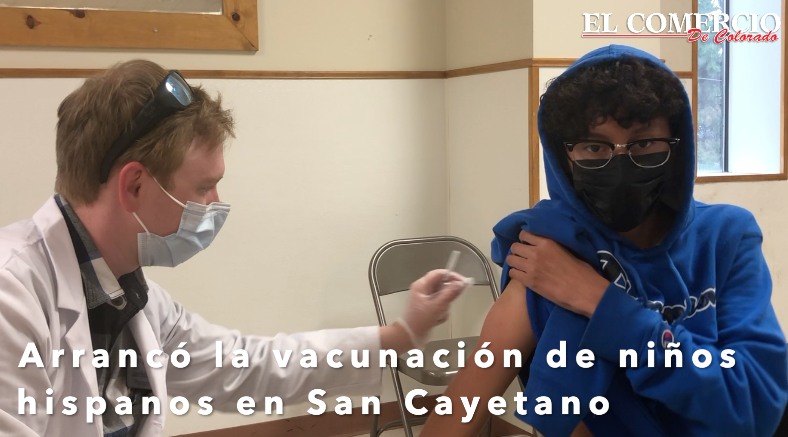 Primeros niños hispanos se vacunaron en San Cayetano
