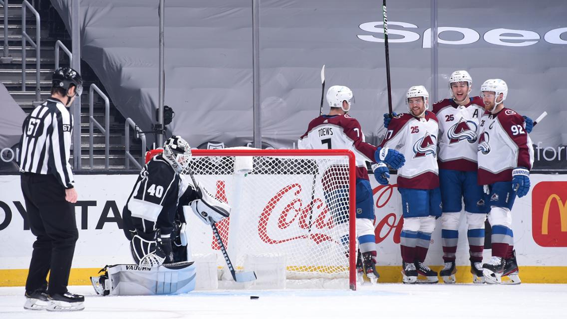 Avalanche derrotó con lo justo a los Kings
