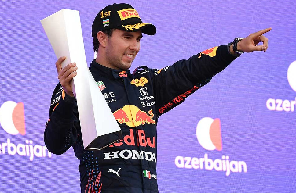 “Checo” Pérez ganó el Gran Premio de Azerbaiyán