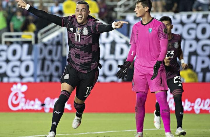 México goleó 3-0 a Guatemala en la Copa Oro