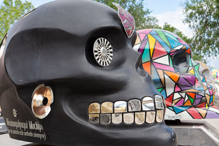 Cráneos monumentales para celebrar la vida