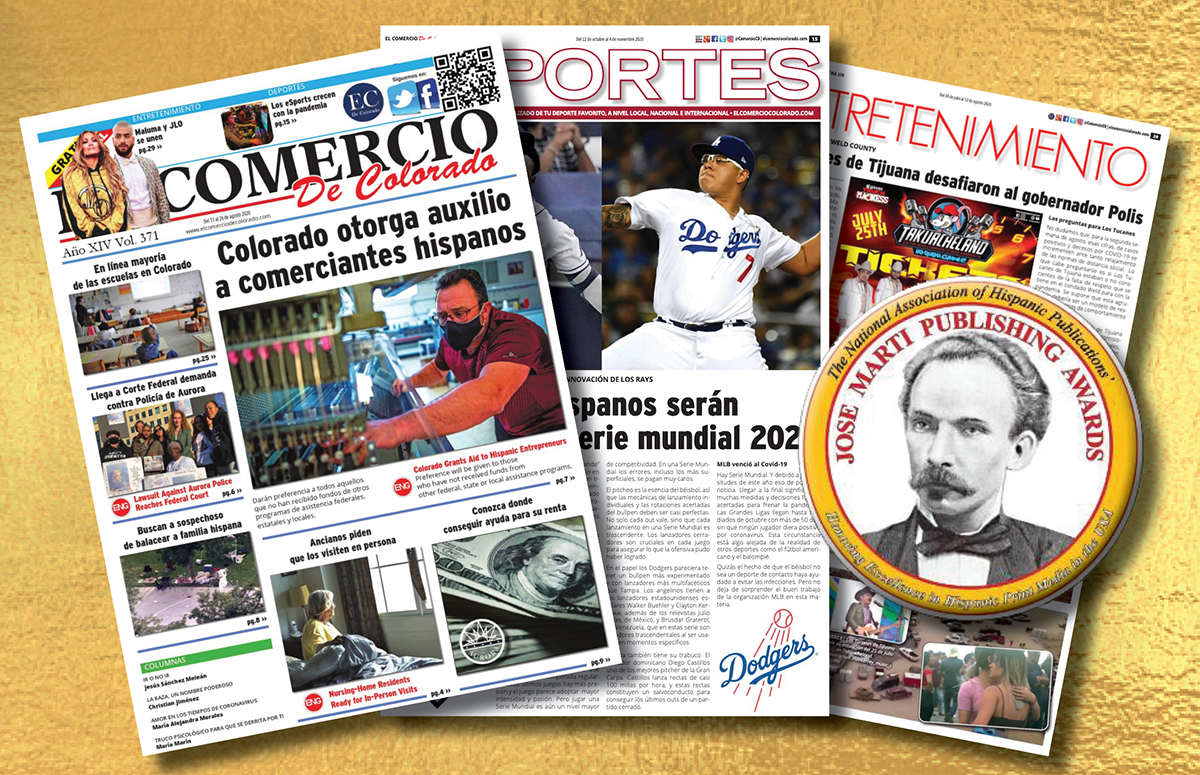 Comunidad celebra premios nacionales de periodismo otorgados a El Comercio de Colorado El Comercio de Colorado receives 14 National journalism Awards El Comercio de Colorado recibe 14 premios de periodismo a nivel nacional