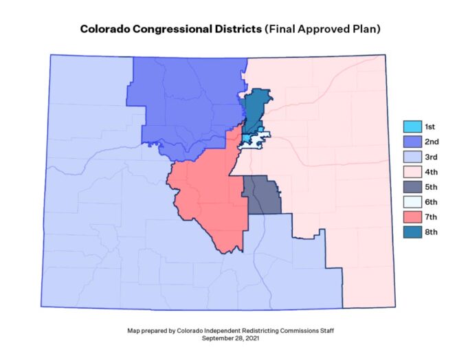 Corte Suprema de Colorado aprueba nuevo mapa de distritos electorales