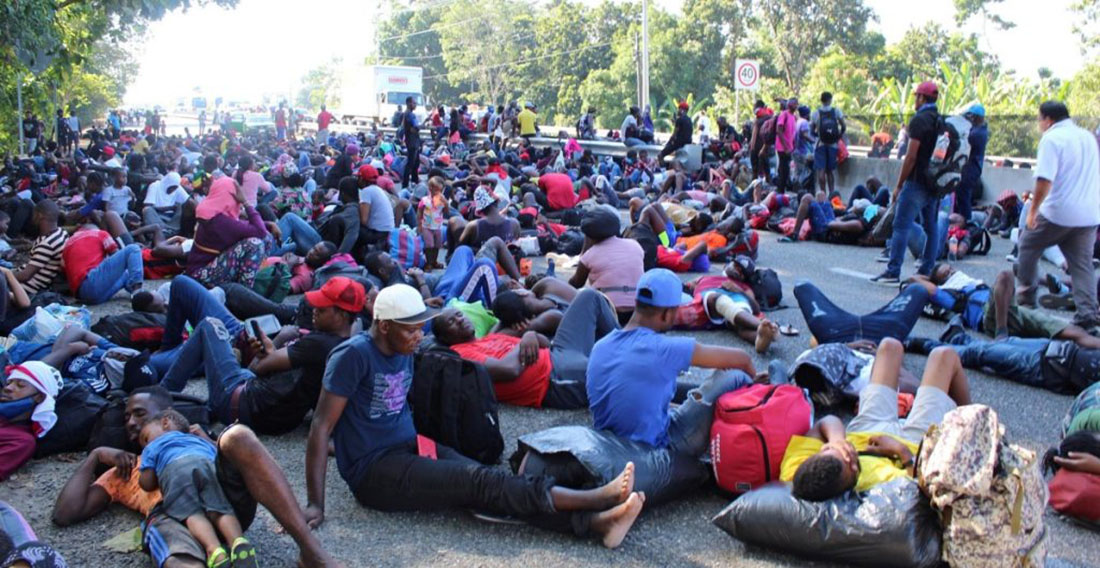Bloqueos por migrantes