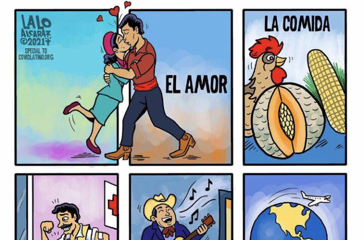Con caricaturas en español motivan a hispanos a vacunarse