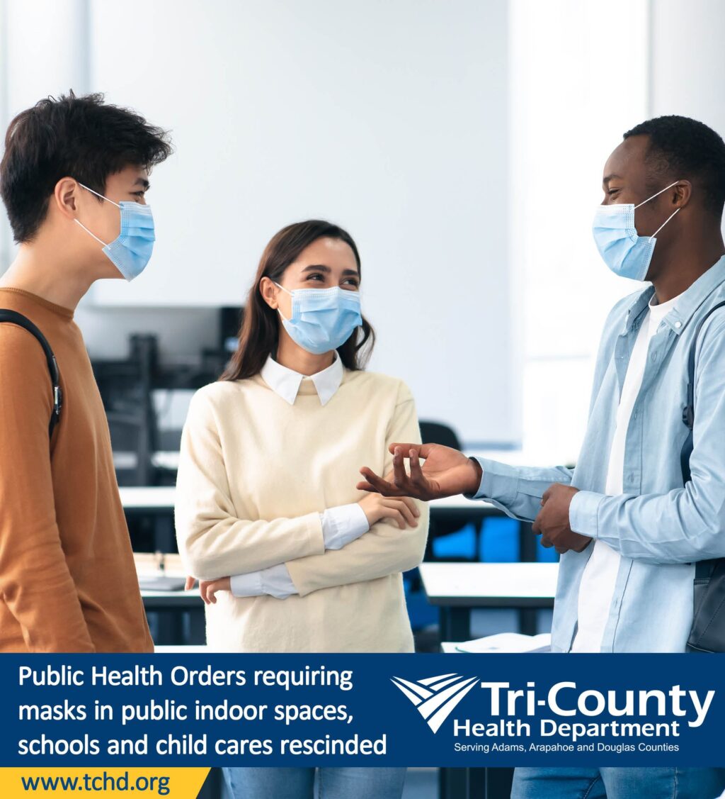 Tri-County Health Department ends mask requirements