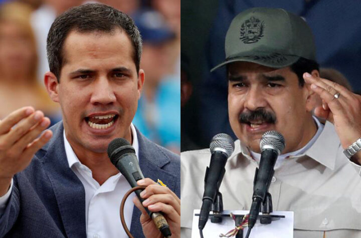 Maduro apoya, Guaidó condena