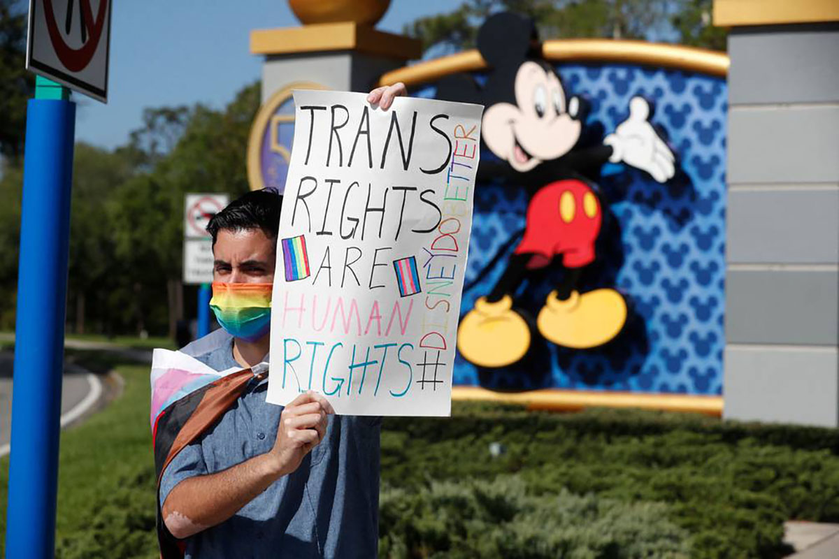 Protesta en Disney