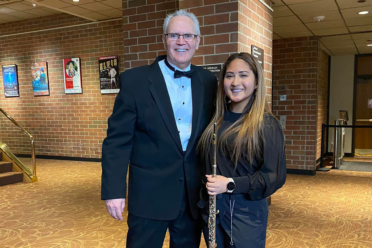 Estudiante de DPS brilló en la All-State Band