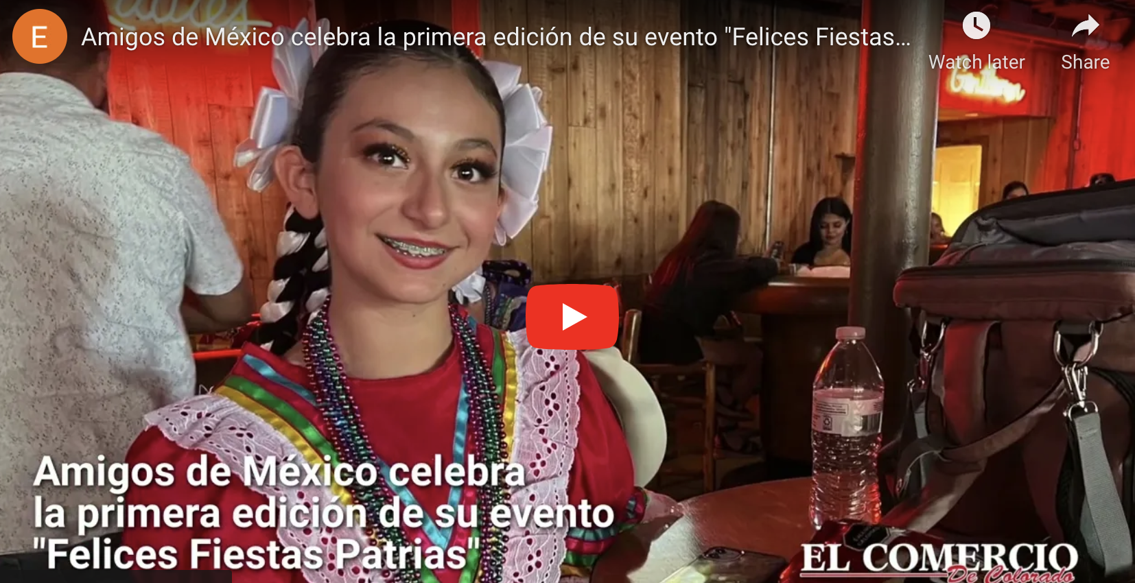 Amigos de México celebran la primera edición de su evento “Felices Fiestas Patrias”