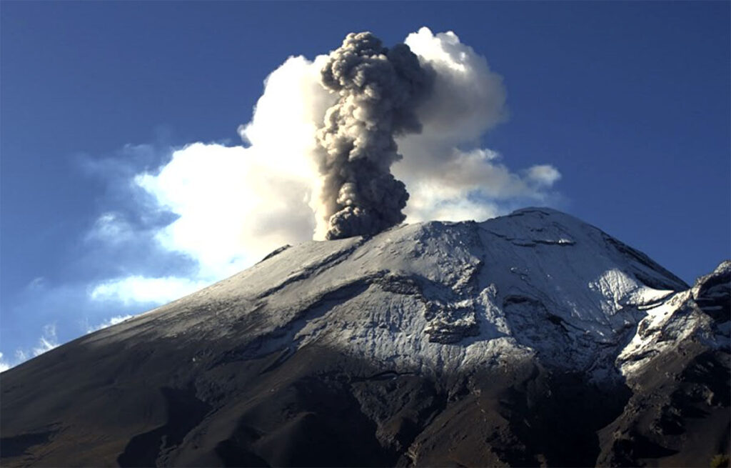 Atención al volcán Popocatépet