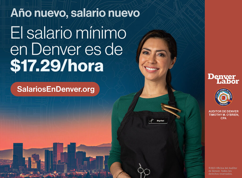 Año nuevo, salario nuevo: El salario mínimo de Denver es de $17.29 en 2023