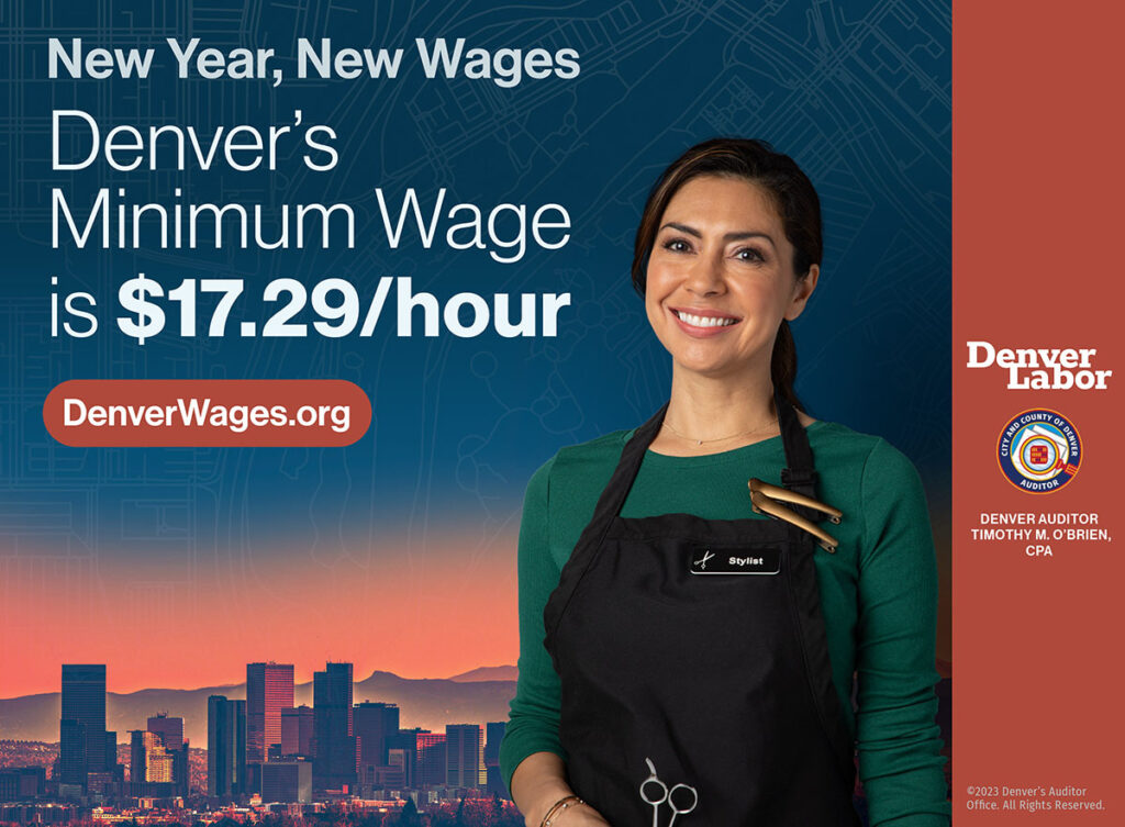 Denver minimum wage is $17.29 in 2023