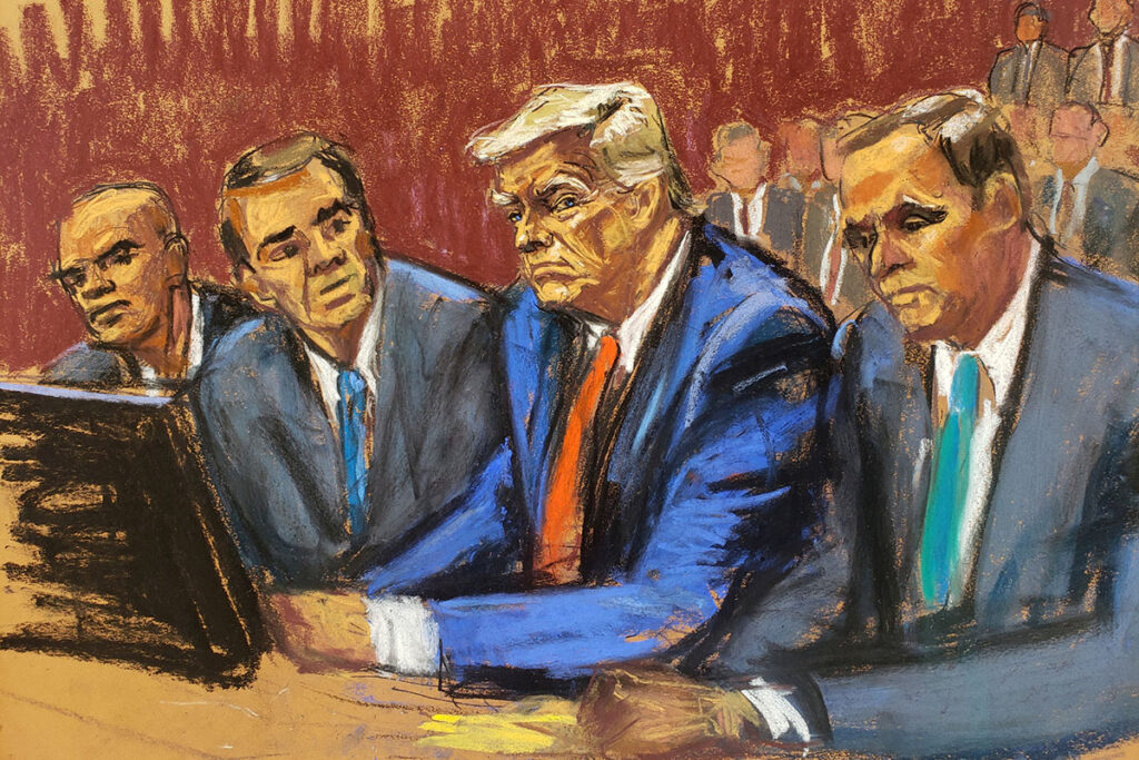 Juez prohíbe a Trump contactar testigos en el juicio