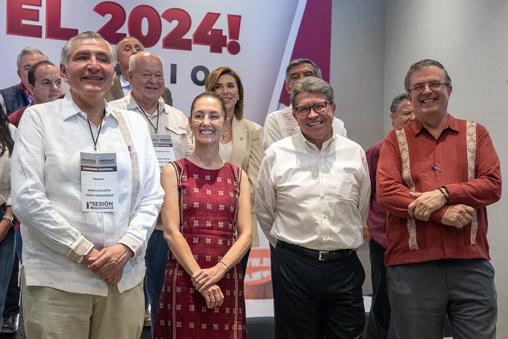 Corcholatas renuncian a sus cargos y entran en campaña electoral