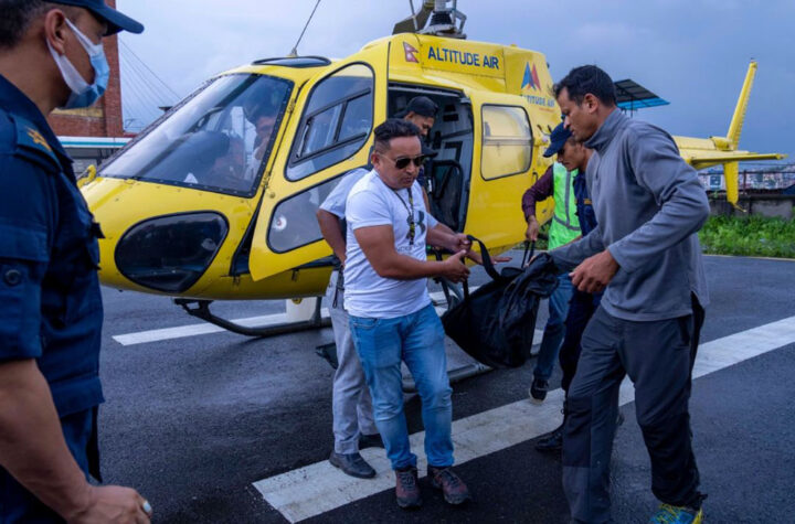 Víctimas en Nepal