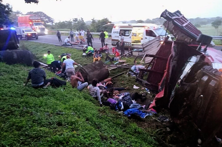 Migrantes muertos y heridos