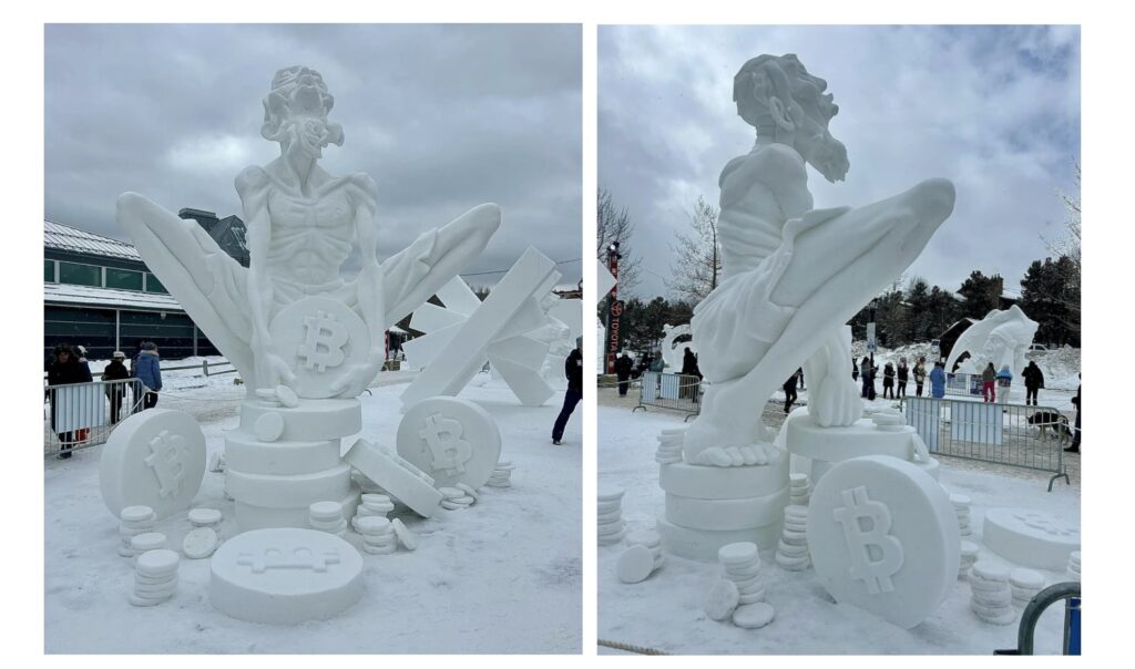 Equipo México celebra su triunfo en el Breckenridge International Snow Sculpture Championship 2024