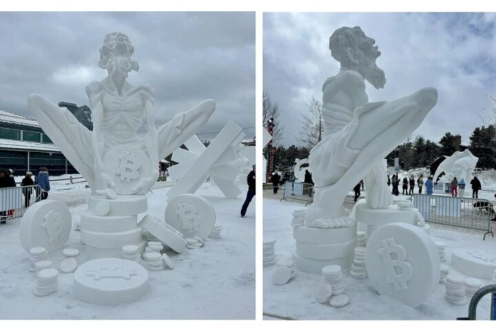 Equipo México celebra su triunfo en el Breckenridge International Snow Sculpture Championship 2024