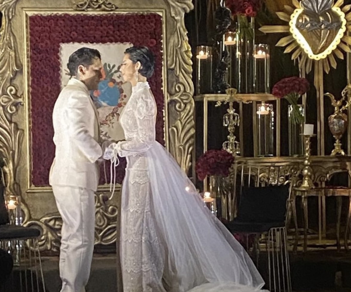 Christian Nodal y Ángela Aguilar se casaron en Morelos