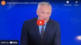 Jorge Ramos en su último noticiero en Univisión