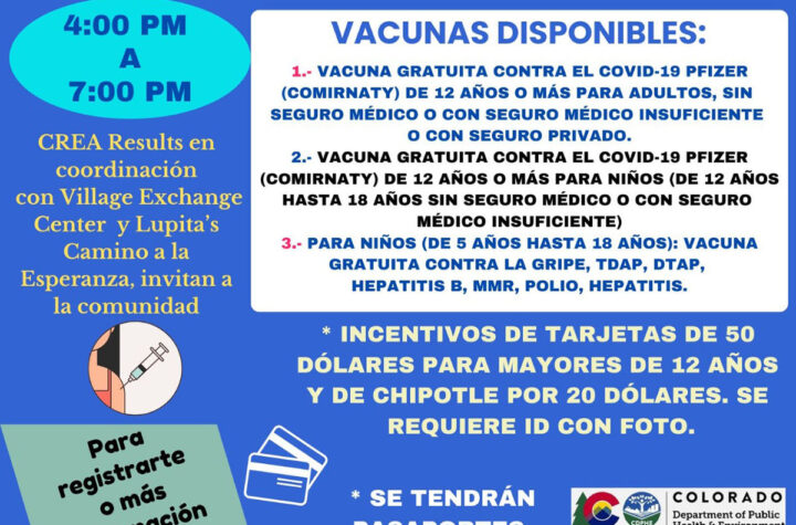 ¡Vacúnate y gana grandes premios! 
