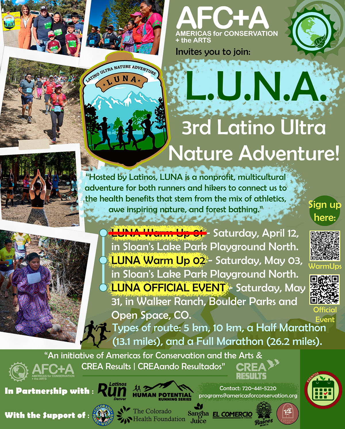 Run, Breathe, and Be Amazed at LUNA Corre, respira y asómbrate en LUNA