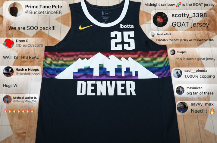 Nuggets con uniforme clásico 