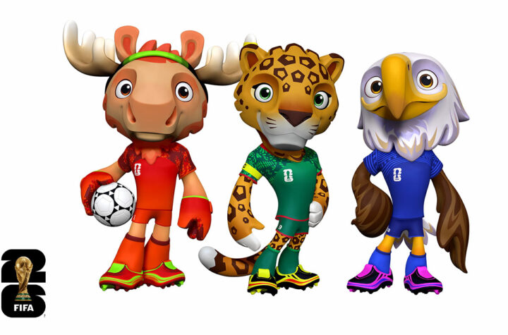 Maple, Zayu y Clutch son las mascotas del Mundial 2026 