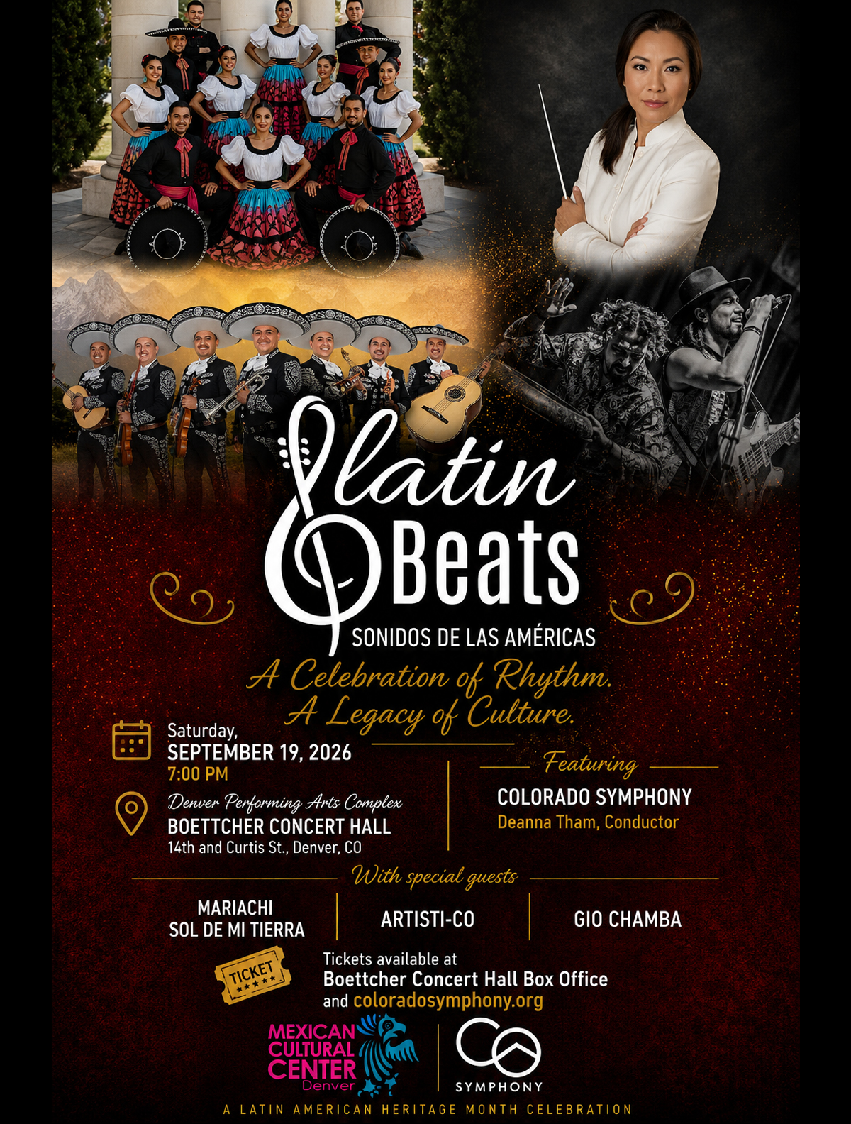 Latin Beats 2026 con cumbia y mariachi